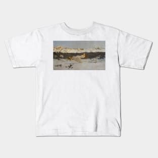 The Punishment of Lust by Giovanni Segantini Kids T-Shirt